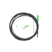 Câble de raccordement fibre optique FTTH traversant le mur SC/APC-SC/APC G657A1 pré-connecté, câble de branchement tirable