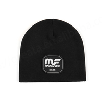 Gorro de Punto Acrílico 100% Unisex de Alta Calidad OEM para Invierno con Diseño de Personajes, Logotipo Bordado Personalizado, Lazos Cálidos y Camuflaje para Playa