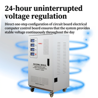 Régulateur de tension automatique intelligent triphasé de type armoire 30KVA avec affichage analogique