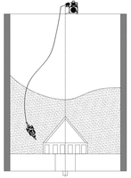 Robot de nettoyage de fond de silo haute performance pour matériaux en vrac