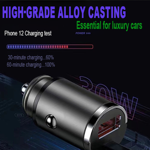 Mini Cargador de Coche USB de Doble Puerto y 100 W, Adaptador de Carga Rápida de 5 V y 3 A para Teléfono 15/14/13, para <span class=keywords><strong>Xiaomi</strong></span>, para Huawei, para Samsung Mobile - Product Image 3