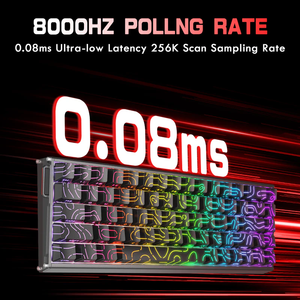 Clavier mécanique ATTACK <span class=keywords><strong>SHARK</strong></span> X68MAX HE - RGB USB-C résistant aux déversements 60% filaire 8KHz 0.005mm Précision RT Gaming - Product Image 2