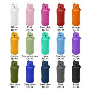 Bouteille d'eau isotherme sous vide en acier inoxydable 32 oz avec logo personnalisé, double paroi, pour sport en extérieur, avec poignée et manchon en silicone pour paille - Product Image 6