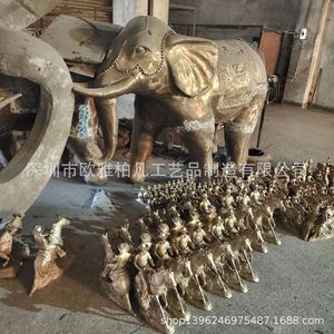 Figuras de Bronce Escultóricas, Paquete de Varias Piezas, Diseño Artístico Tradicional para Montaje en Suelo Exterior - Product Image 4