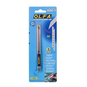 Japon OLFA SAC-1 30 degrés artisanat <span class=keywords><strong>papier</strong></span> <span class=keywords><strong>peint</strong></span> couteau de coupe auto film 9mm <span class=keywords><strong>art</strong></span> couteau utilitaire - Product Image 6