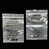 Sac de rangement pour petits bijoux, montres et colliers, réutilisable, transparent givré, imperméable, imprimé en héliogravure, avec fermeture éclair coulissante, taille personnalisable
