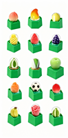 Vente directe d'usine, certificat Halal, crème glacée en forme de fruits 3D, mangue, raisin, pêche, prix compétitif pour les distributeurs