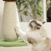 Joli griffoir pour chat en forme d'arbre porte-bonheur, griffoir pour chat en sisal écologique pour chats d'intérieur