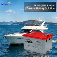 Batterie Lithium LiFePO4 à décharge profonde 38,4V 300Ah 10KW Grade A Marine Bluetooth Prise Anderson 6000+ Cycles CE RoHS IP67 OEM ODM