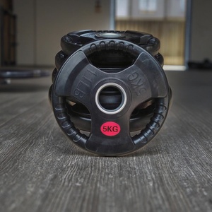 <span class=keywords><strong>Discos</strong></span> de <span class=keywords><strong>Pesas</strong></span> <span class=keywords><strong>para</strong></span> Casa y Gimnasio, Placa de Peso con Agarre Triple de Tres Orificios de Hierro Fundido, Disco Bumper de Goma de 25 kg <span class=keywords><strong>para</strong></span> Entrenamiento y Levantamiento de <span class=keywords><strong>Pesas</strong></span> - Product Image 1