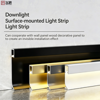 Plinthe LED Moderne pour Hôtel, en Aluminium, Durable, Étanche, Intégrée, Bande Décorative Métallique – Vente Directe Usine