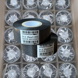 ฟอยล์ปั๊มร้อน FC3 สำหรับงานพิมพ์บนบรรจุภัณฑ์พลาสติก |   25 มม. x 100 ม. |   ใช้งานร่วมกับวิดีโอเจ็ทและลินซ์ได้ - Product Image 1