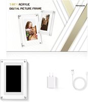 Harga Terbaik Memori 8GB Layar Sentuh WiFi 7 Inci Resolusi 1280x800 Jam Foto Video Digital Akrilik Kristal Cloud MP3