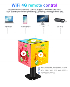高解像度P391ルービックキューブクリエイティブLEDディスプレイスマートワイヤレスwifi 4gUSBコントロール広告画面 - Product Image 5