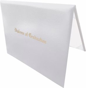 Couverture de certificat lisse 8,5*11 avec logo personnalisé en feuille d'or gaufrée avec diplôme pour la remise des diplômes - Product Image 1