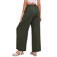 Pantalon de costume décontracté pour femme, sur mesure, doux et confortable, taille haute, plissé, jambe large, avec poches, délai de livraison de 15 jours