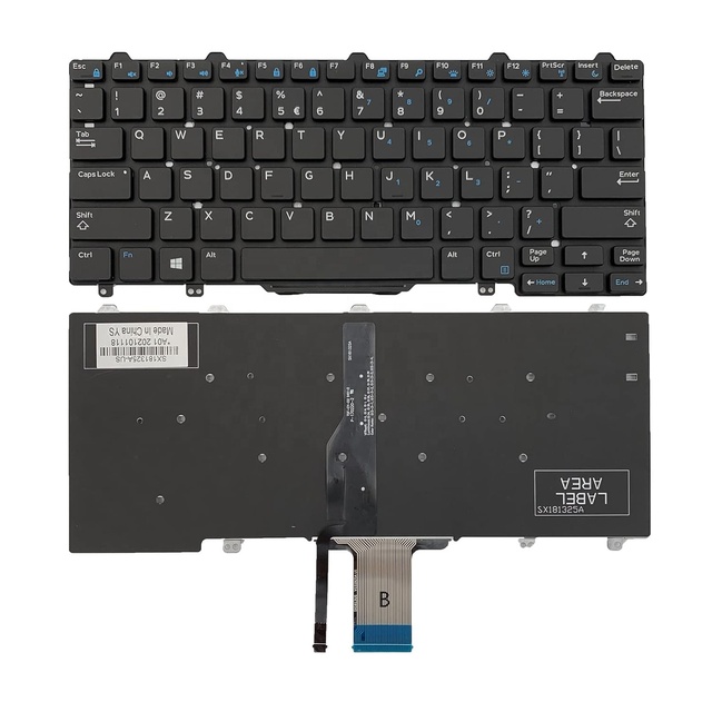 Laptop Keyboard Replacement for DELL Latitude 7350 5290 E5250 5270 E7270 E7250 7270 MJ8HY 0MJ8HY 0XCD5M Backlit Keyboard