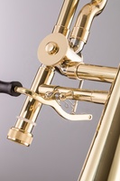 OEM Tenor Trombone Brass Material Bb/F Key Gold Tuning Slide Marching Band & Orchestra Musical Instrument