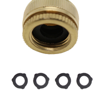 YOD Robinet en laiton forgé sur mesure, filetage femelle 3/4\" 1/2\", connecteur rapide, garantie 3 ans pour l'arrosage des tuyaux d'arrosage