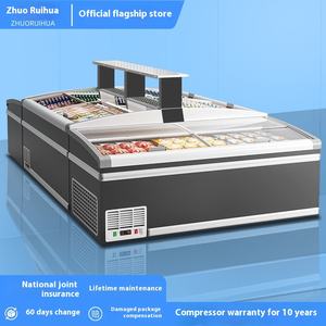 Grande armoire de combinaison d'île d'équipement de réfrigération de congélateur à température unique commerciale pour la crème glacée d'affichage de supermarché - Product Image 6