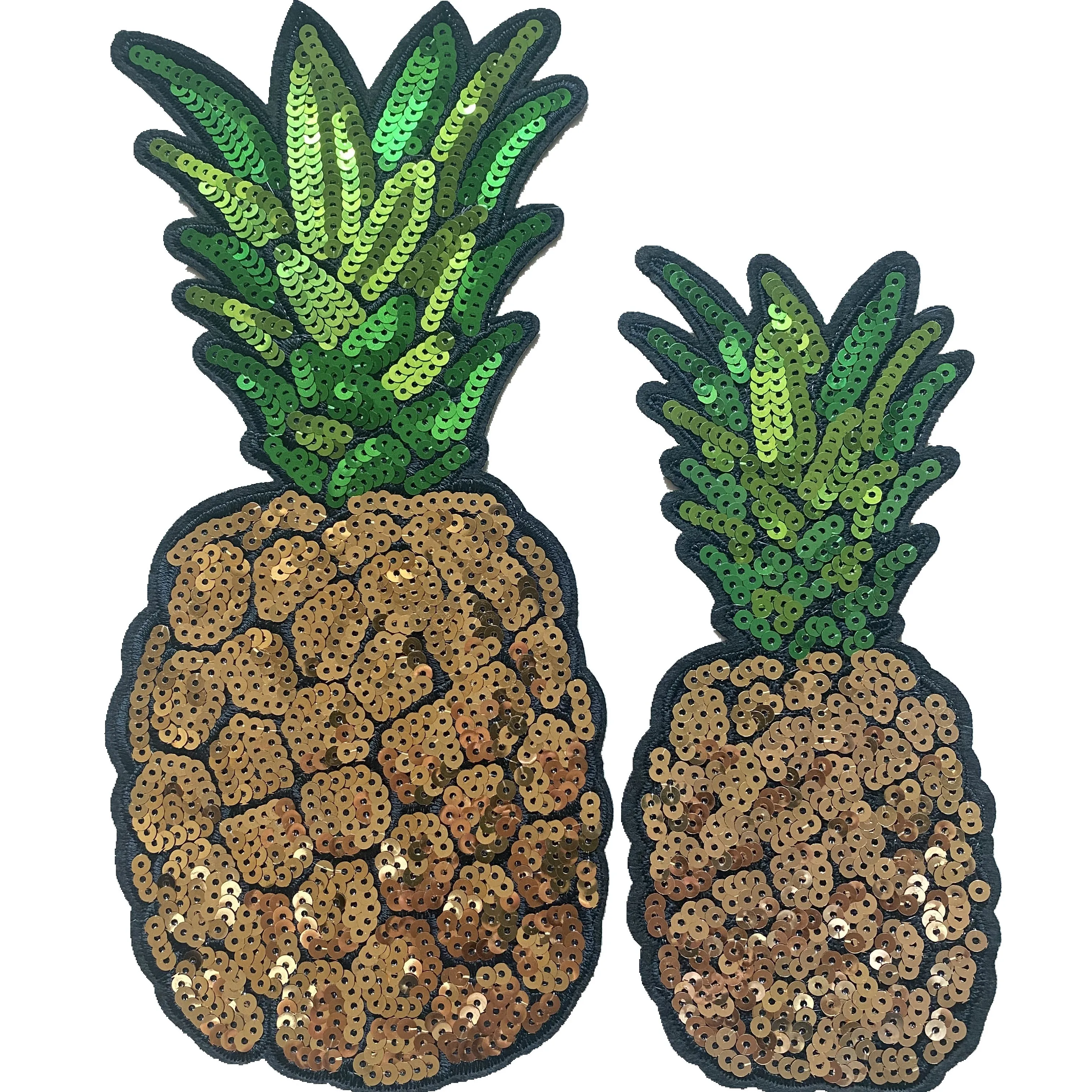 Klassiek Fruit Ananas Pailletten Patch Jack Decoratie Ananas Logo Kraal Geborduurde Stof Patch