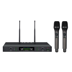Nuevo MICRÓFONO INALÁMBRICO 1 a 2 portátil hogar KTV al aire libre <span class=keywords><strong>karaoke</strong></span> transmisión en vivo amplificador tarjeta de sonido micrófono universal - Product Image 1