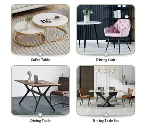 फैक्टरी बिक्री इतालवी डाइनिंग फर्नीचर डाइनिंग रूम टेबल 6 कुर्सियाँ लंबी चौकोर टेम्पर्ड टॉप रेस्तरां ग्लास डाइनिंग टेबल