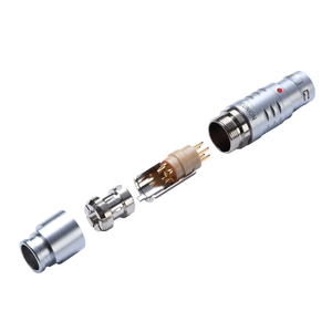 8-poliger Metall-B-Serie Push-<span class=keywords><strong>Pull</strong></span>-Selbstverriegelungs-System-Runds teck verbinder, medizinische Steck verbinder, <span class=keywords><strong>Test</strong></span>-und Messst ecker - Product Image 1