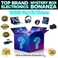 Kotak Misteri Digital 12-in-1, Hadiah Kejutan yang Dapat Disesuaikan, Kotak Misteri Elektronik Teknologi 3C, Set Hadiah Gaming Keberuntungan
