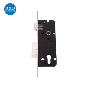 מנעול דלת שחור חסכוני פליז סגסוגת אבץ מנעול ברגים לדלת מתכת עץ - Product Image 3