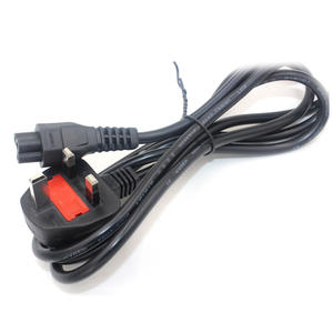 Kabel daya AC Cabang 14 16 18AWG 1M 1.2M 1.8M 2M 5M C5 C7 C13 ke UK 3 Pin dengan PVC untuk pertambangan - Product Image 2