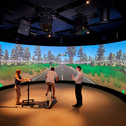 Multi-Channel Simulator Curved Projection Screen/180,360 Degree Circular Screen