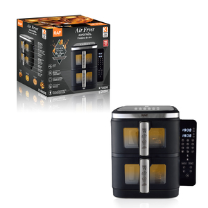 RAF 2800W Air Fryer Dual Basket 5.5L Plus Capacity With 360 Circulation for Oil Reduced Cooking Digital Air Fryer Smart Air - Product Image 5