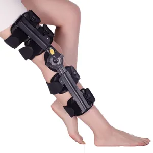 外反母趾矯正ROM膝ブレースヒンジ用の調整可能な膝ヒンジブレースメタルシェルoa膝ブレース