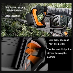 Tondeuse à haies sans fil rechargeable à double lame, cisailles de jardinage à batterie pour clôtures, double lame - Product Image 5