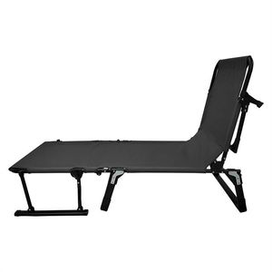 Tumbona de acero multifunción KD, ligera, portátil, plegable, para el almuerzo, tumbona para siesta, cama con cojín - Product Image 6