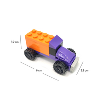 Coupe-crayon en forme de camion, pour enfants, papeterie scolaire, bricolage, jeu de blocs de construction éducatifs, taille-crayon