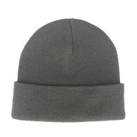 Gorro de punto en blanco personalizado al por mayor, gorros de pescador de punto liso con sublimación acrílica cálida para invierno 100% con logotipo bordado