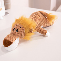 Jouet pour chien en peluche canard jaune, écologique, imperméable, résistant aux morsures, avec son couinement, saveur poulet, en fibre de polyester pour le sommeil et le jeu