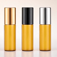 Flacon en verre vide pour huile essentielle à bille de 2 ml, 3 ml, 5 ml, 10 ml pour emballage cosmétique