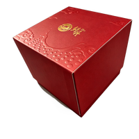 Boîte en carton dorée, emballage de luxe haut de gamme, logo imprimé sur mesure, flacon de parfum pour boîtes à montres, boîte cadeau beauté