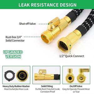 Manguera de Jardín Extensible y Retráctil Jade Hill de 3/4'' con Conectores de Latón, Boquilla de 7 Funciones, Montable en Pared y Anticorrosiva - Product Image 4