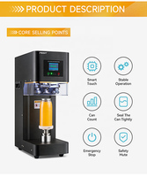 Machine de scellage et de mise en conserve intelligente FEST pour bouteilles, pots et canettes de boissons, bière et thé aux bulles, en plastique, personnalisée et automatique, pour usage commercial