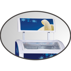 Cambio <span class=keywords><strong>de</strong></span> temperatura única curvas/arco <span class=keywords><strong>puerta</strong></span> <span class=keywords><strong>de</strong></span> vidrio congelador helado escaparate - Product Image 5