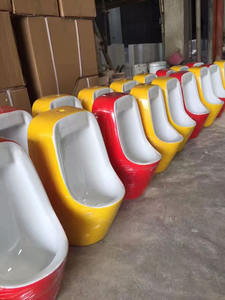 โถปัสสาวะชายแบบแขวนผนัง KD-K001U สำหรับโรงเรียนอนุบาล  วัสดุเซรามิก  มีหลายสี  ขนาดเล็ก - Product Image 5