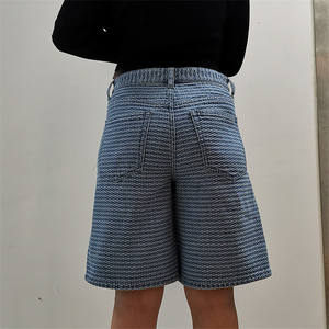 Manufacturer Fashionable Spring Summer Vintage Distressed Female Denim Shorts <b>Women</b> Casual Soft Classic Cotton Jeans - Product Image 4