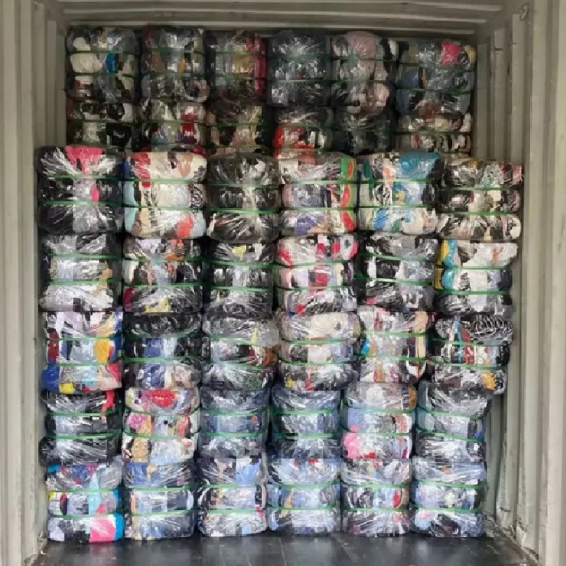Container wholesale bulk apparel stock factory price top quality used clothes for women men kid mixed bales for sale
