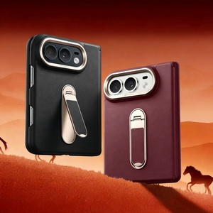 Étuis pour téléphone portable en cuir PU pour iPhone Duo avec protection à 360° °   Coque rigide de protection antichoc avec support magnétique et charnière - Product Image 1