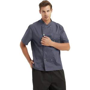 2025 3 Pack Chef Coat Jacket for Men & <b>Women</b> Long Sleeve <b>Aprons</b> for <b>Kitchen</b> & Hotel Use Woven Fabric Food Service Shirt - Product Image 1