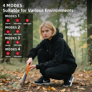 Ses ve titreşim uyarıları ile hazine avcılık için Metal el dedektörü IP68 su geçirmez akülü 360 derece tarama - Product Image 6